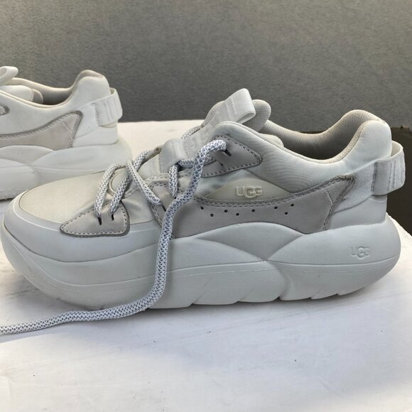 UGG LA CLOUD LOW TRAINER White SNEAKERS SHOES US 8.5,Comfort,Atletic,Women's - Picture 15 of 16
